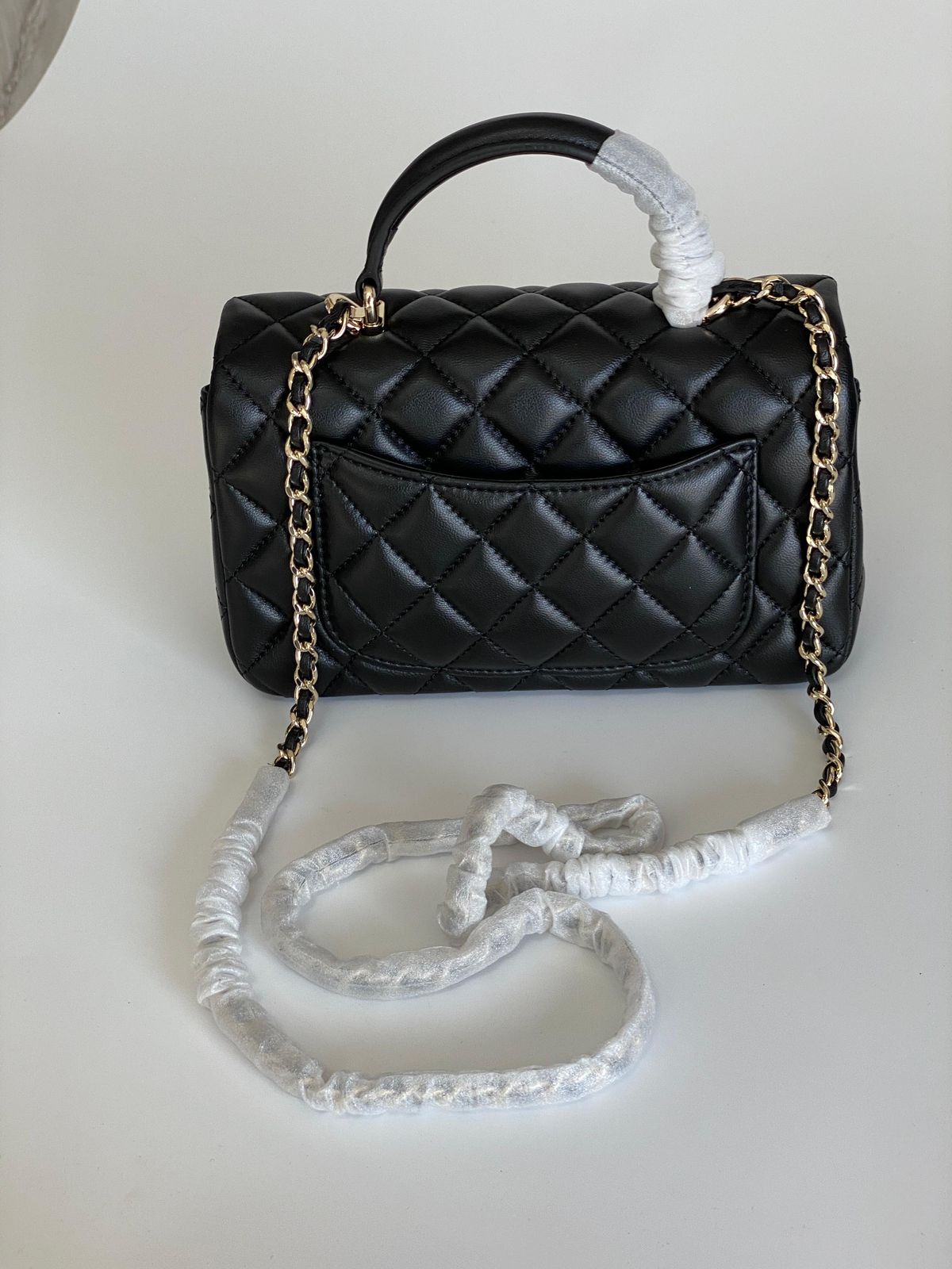 Chanel Quilted Mini Top Handle Rectangular Flap