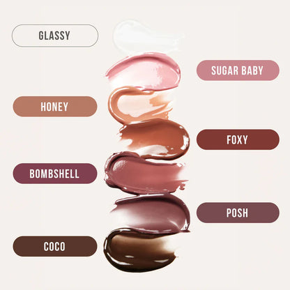 HUDA BEAUTY Faux Filler Lip Gloss | High Shine Hydrating Plumping Gloss