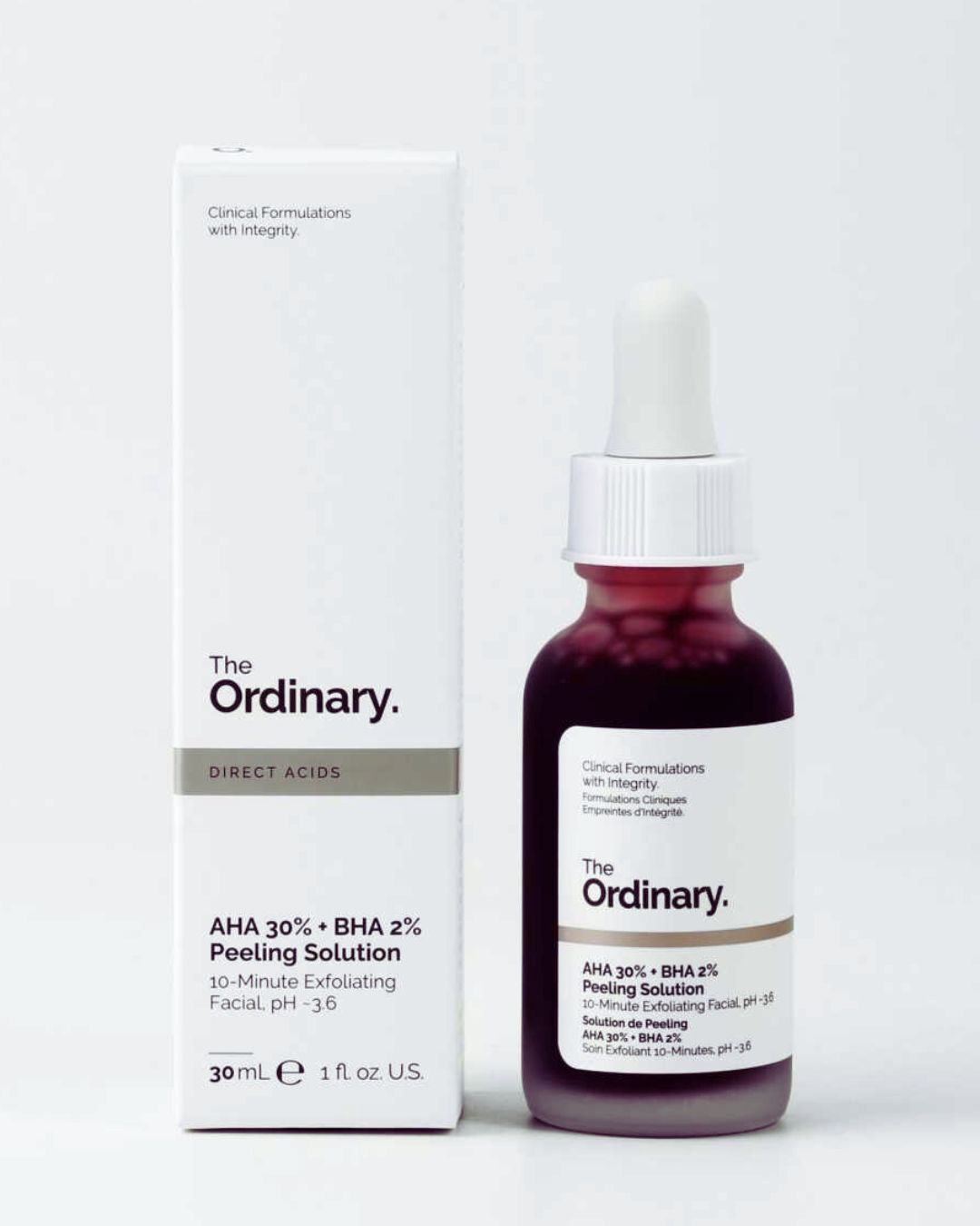 The Ordinary Skincare Set – Niacinamide 10% + Zinc 1%, AHA 30% + BHA 2% Peel & Glycolic Acid 7% Toner for Acne, Pores & Bright Skin