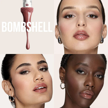 HUDA BEAUTY Faux Filler Lip Gloss | High Shine Hydrating Plumping Gloss