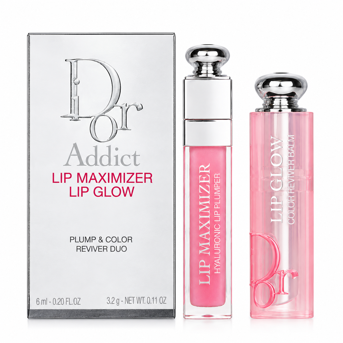 Dior Addict Lip Glow & Lip Maximizer Duo Set – 001 Pink