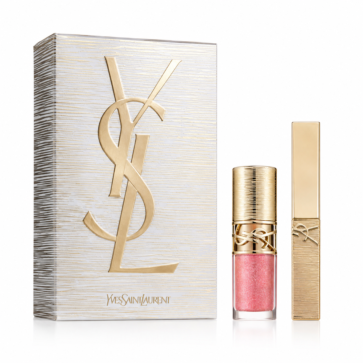 YSL The Slim 1936 Fiery Era & Loveshine Lip Oil Gloss 12 Honey Moon Duo