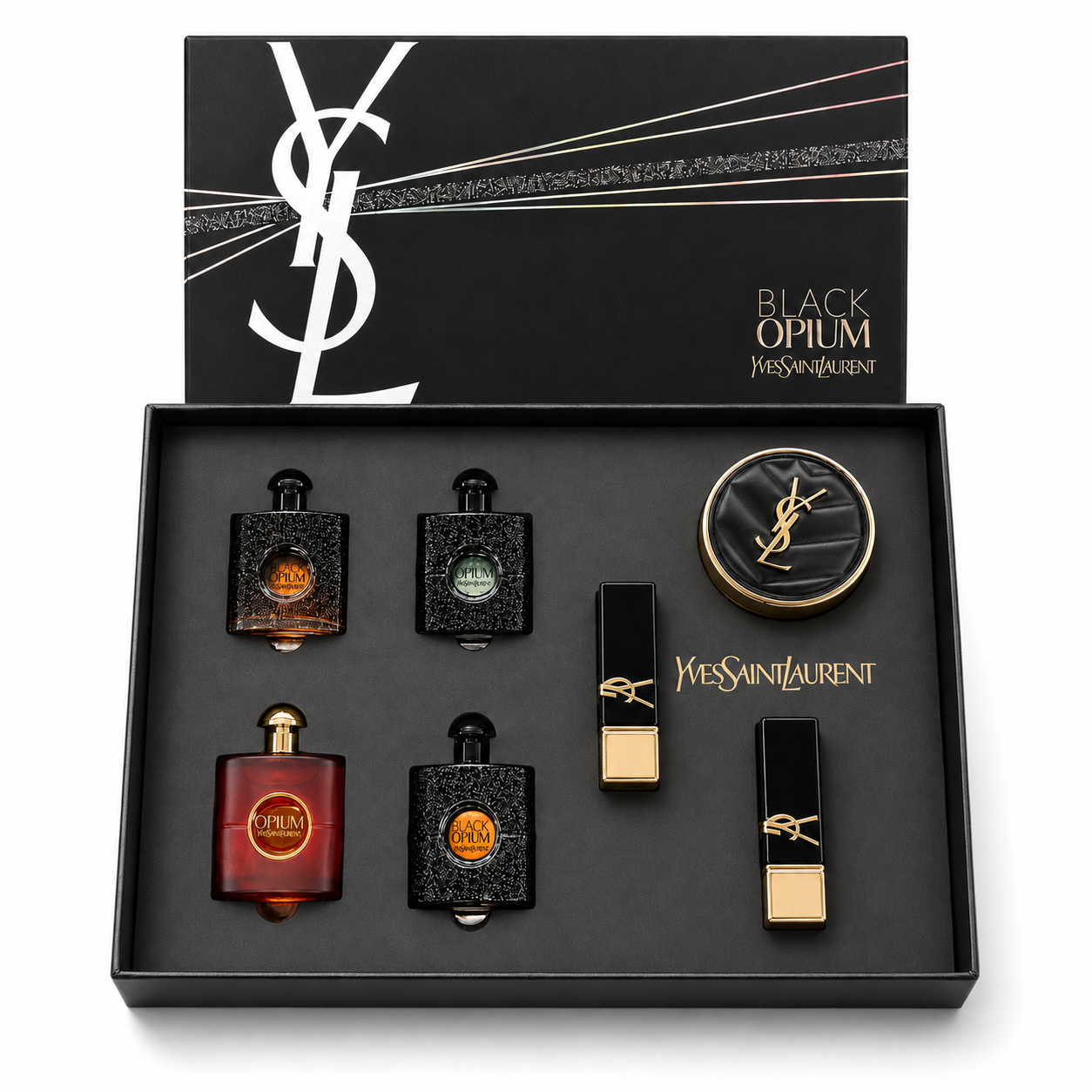 YSL Black Opium 7-Piece Fragrance & Makeup Gift Set