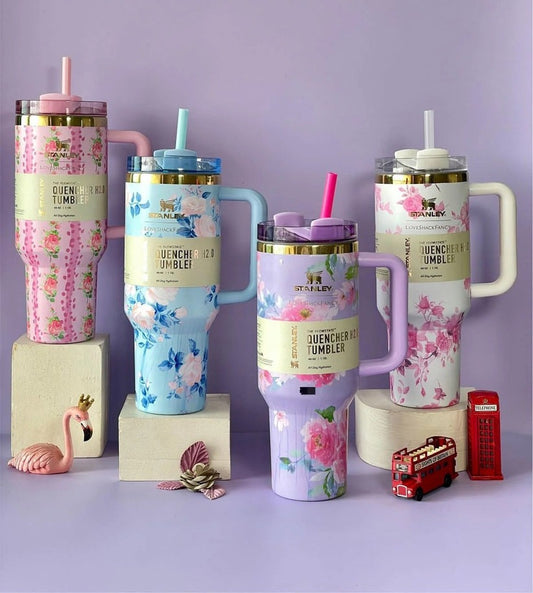 Stanley x LoveShackFancy 40oz Travel Tumbler – Insulated Drink Cup