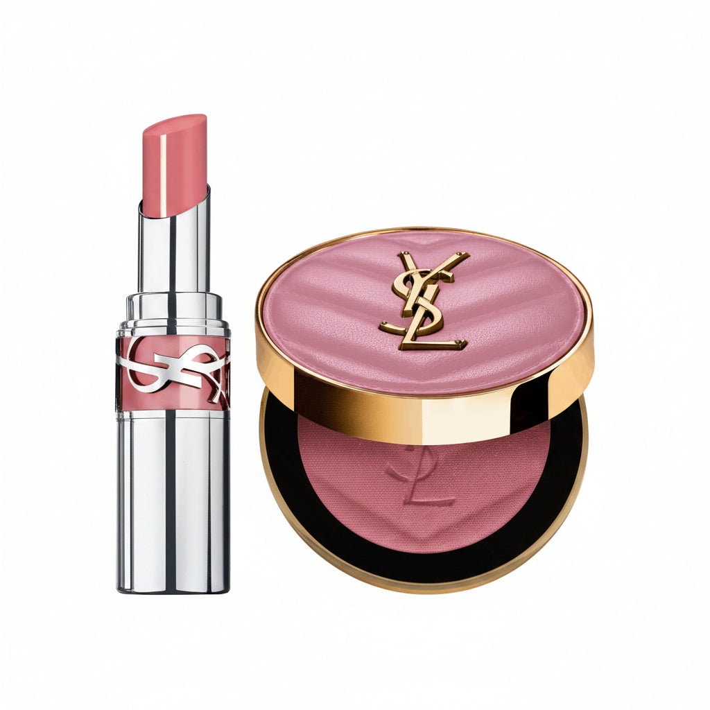 YSL Make Me Blush & Loveshine Lip Oil Stick Gift Set – 44 Nude Lavallière
