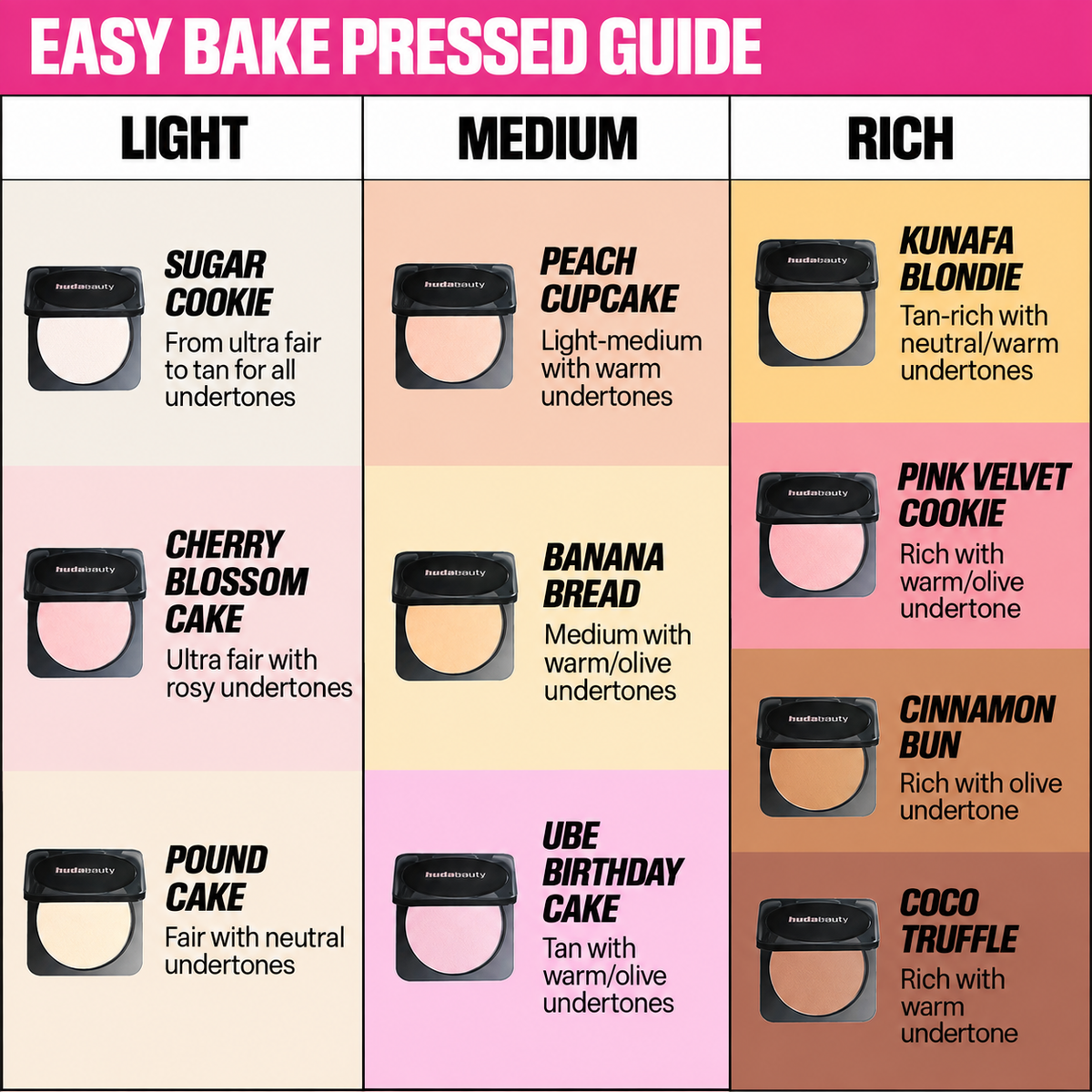 Huda Beauty Easy Bake Pressed Powder