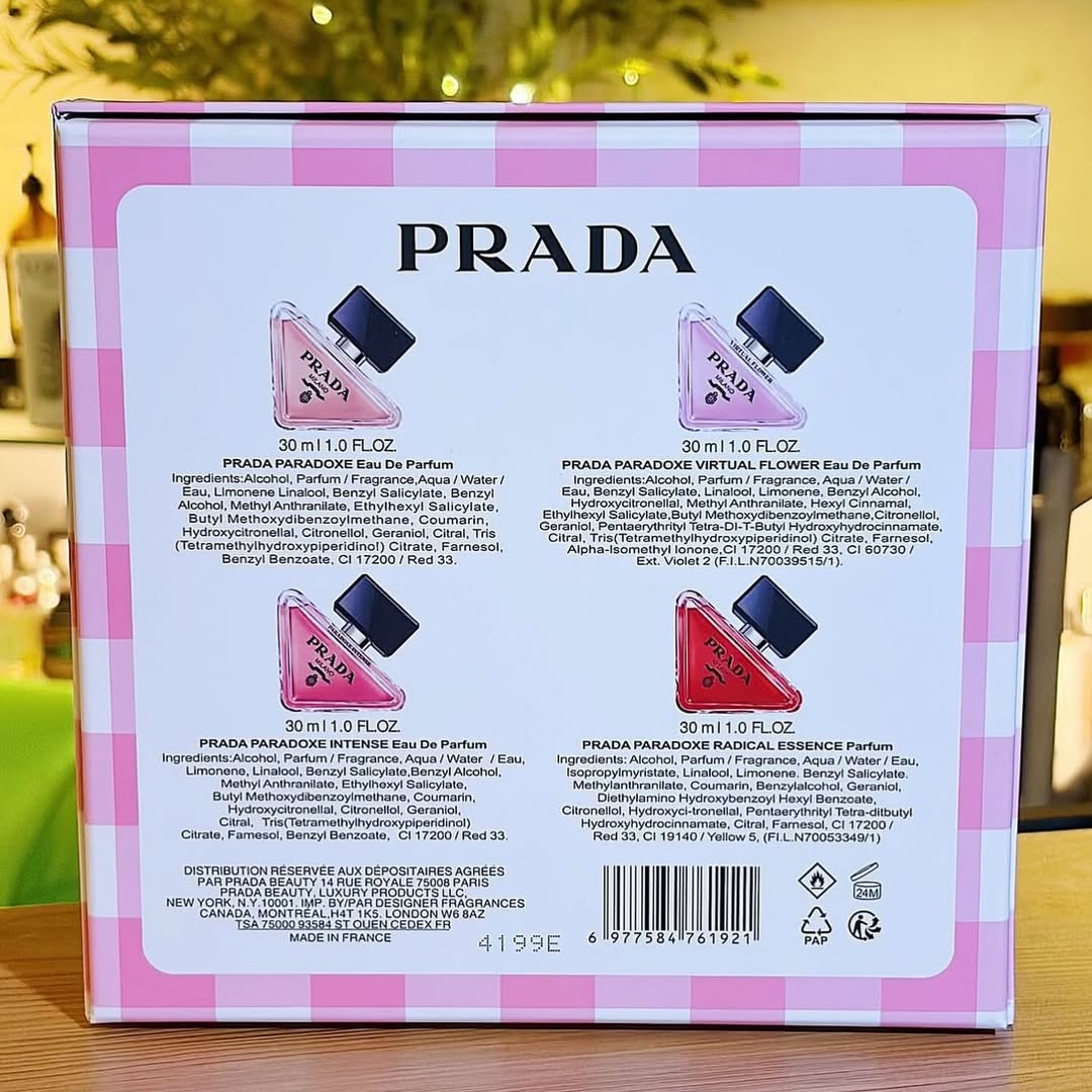 PRADA Paradoxe 4-Piece Mini Gift Set — Original, Intense, Virtual Flower & Eau de Parfum