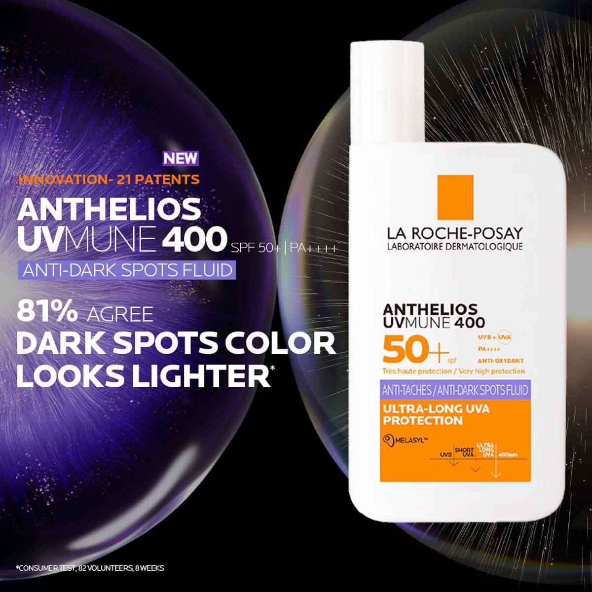 La Roche-Posay Anthelios UVMune 400 — Anti-Dark Spots Fluid SPF50+ (50ml)