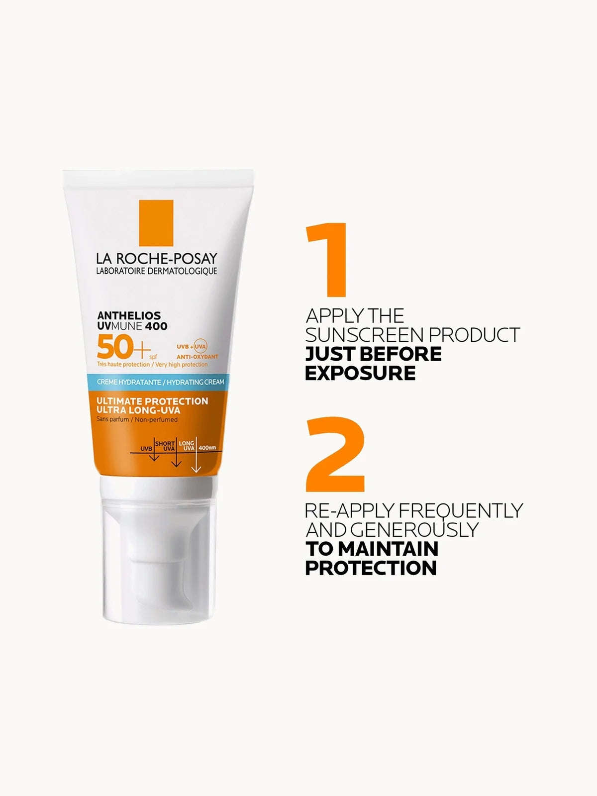 La Roche-Posay Anthelios UVMune 400 Hydrating Suncream SPF50+ (50ml)