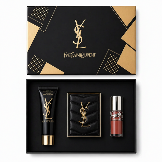 YSL Top Secrets Trio Gift Set – Moisturizer, Eyeshadow Pallete & Lipgloss