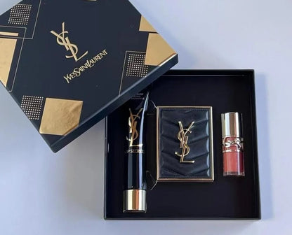 YSL Top Secrets Trio Gift Set – Moisturizer, Eyeshadow Pallete & Lipgloss