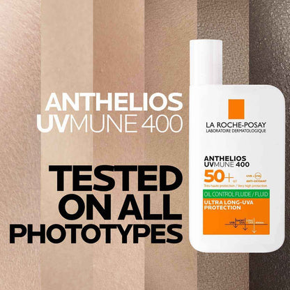 La Roche-Posay Anthelios UVMune 400 — Oil Control Fluid SPF50+ (50ml)