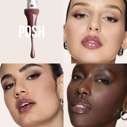 HUDA BEAUTY Faux Filler Lip Gloss | High Shine Hydrating Plumping Gloss