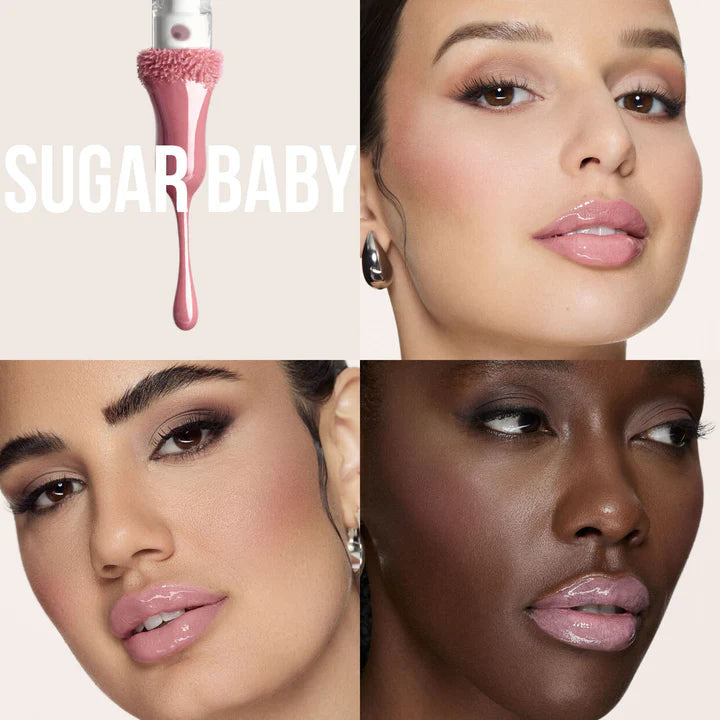 HUDA BEAUTY Faux Filler Lip Gloss | High Shine Hydrating Plumping Gloss