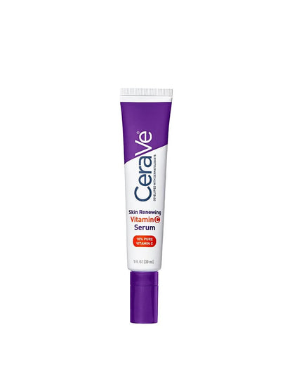 CeraVe Skin Renewing Vitamin C Serum 30ml – Brightening Antioxidant Face Serum for Even Skin Tone